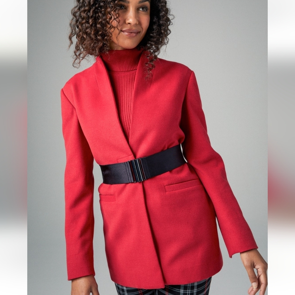 NWT ETCETERA | $395 Belted Blazer Jacket - Picture 4 of 4